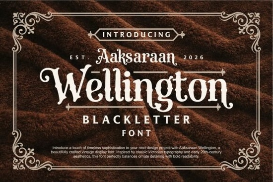 Aaksaraan Wellington Font